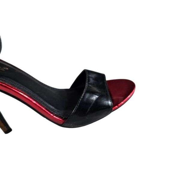 Shoe Dazzle Black and Gold Stilettos - Picture 3 of 7